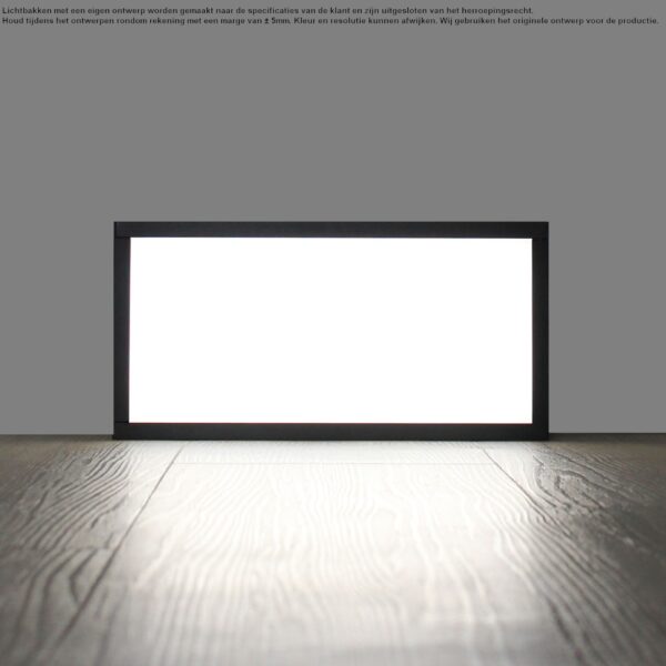 Lichtbak 30x15 cm met eigen ontwerp
