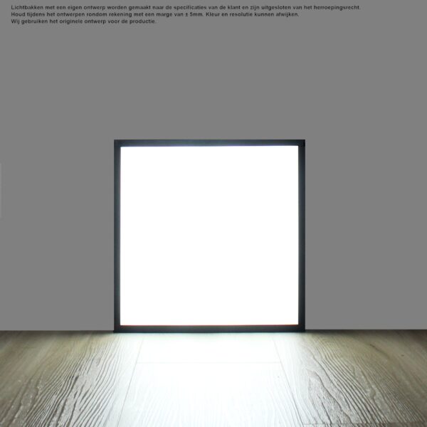 Lichtbak 30x30 cm met eigen ontwerp
